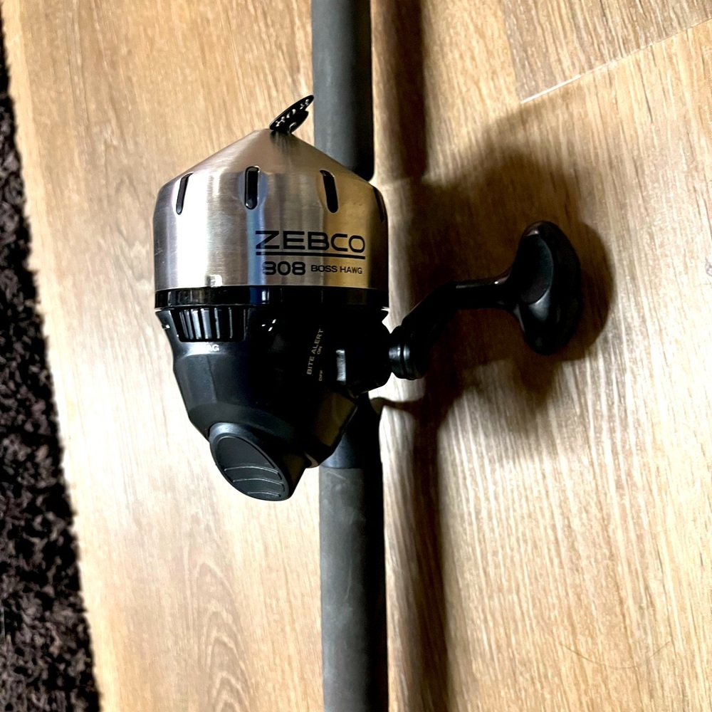 Zebco 808 Boss Hawg Fishing Reel Black and Silver